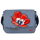 Navy Blue Gingham Baby Changing Bag, 1, hi-res